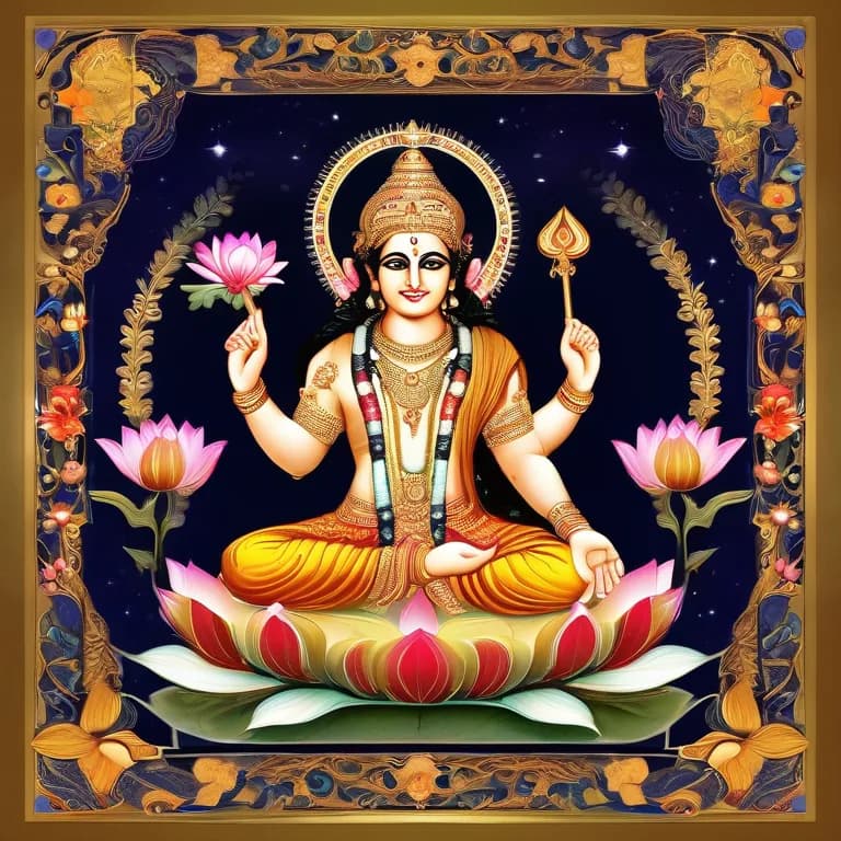 Anuradha nakshatra deity art