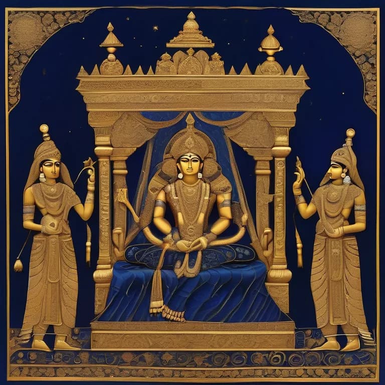 Magha nakshatra deity art